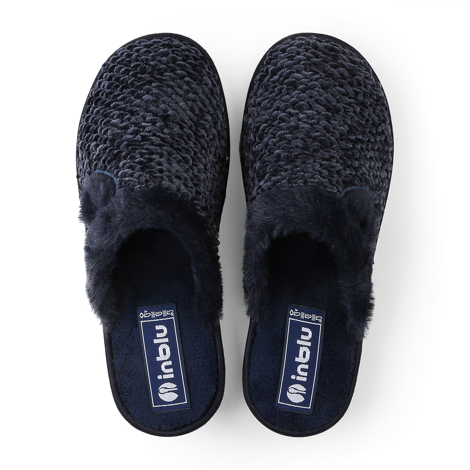 Pantofole Donna Inblu Con Cuore In Velluto: Plantare In Pelle Imbottito E Tacco 3,5 Cm - 2