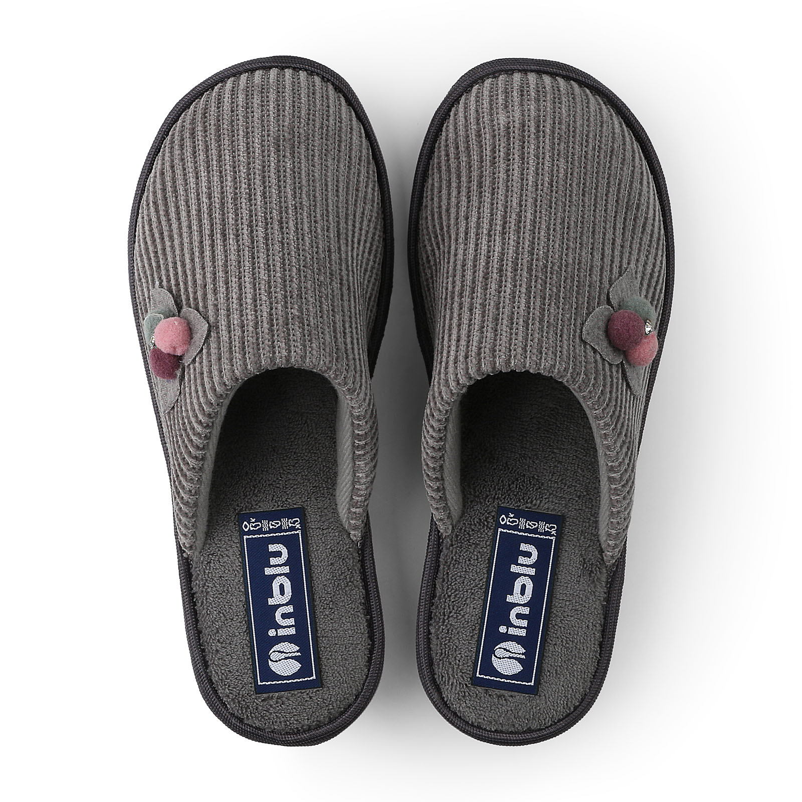 ISOTONER Scarpe da casa Chinelles uomo casual, Righe, 40 EU